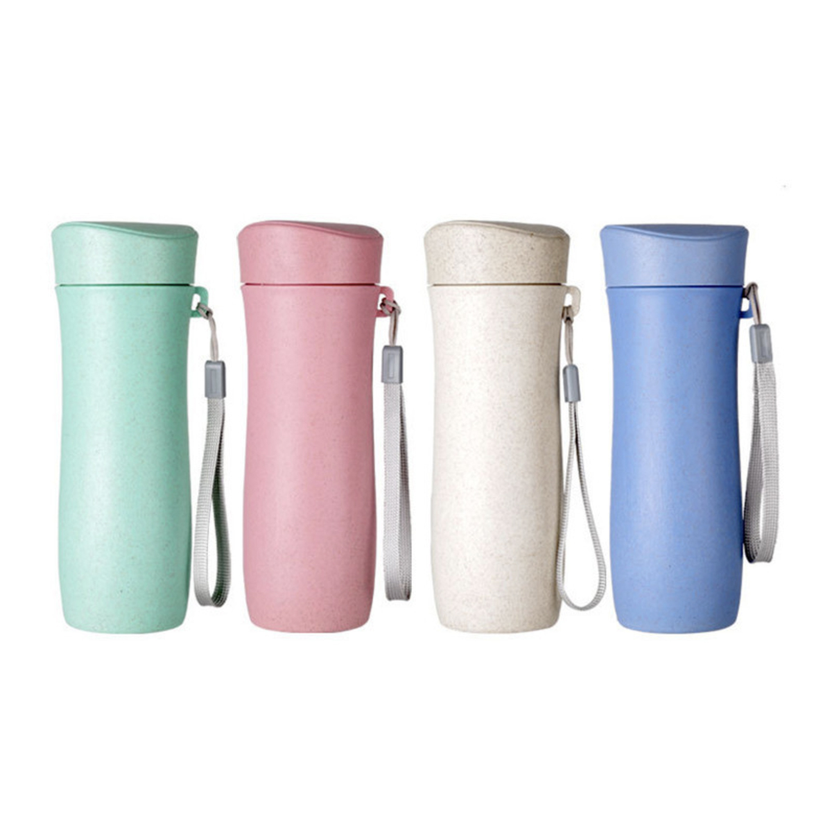 Wheat Straw Drinking Tumbler with Strap (450ml)